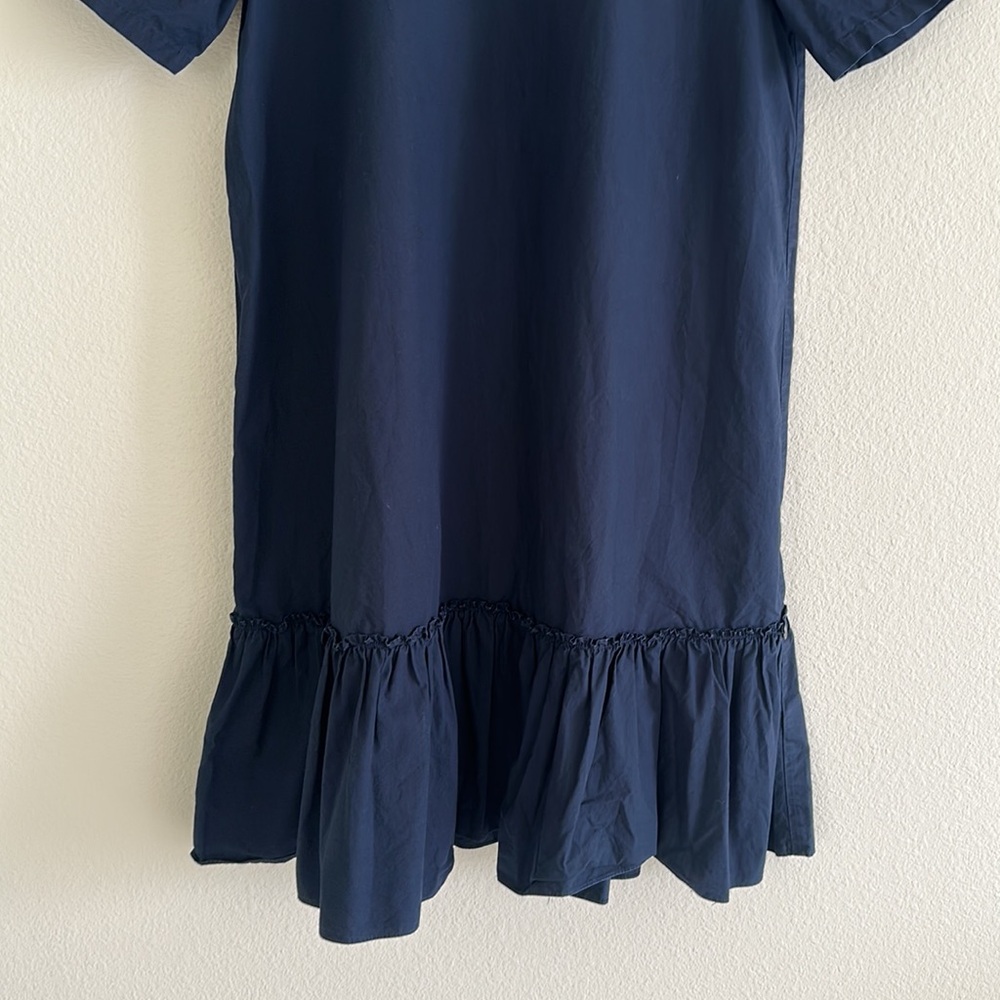 Scotch & Soda Navy Poplin Dress - Picture 4 of 11